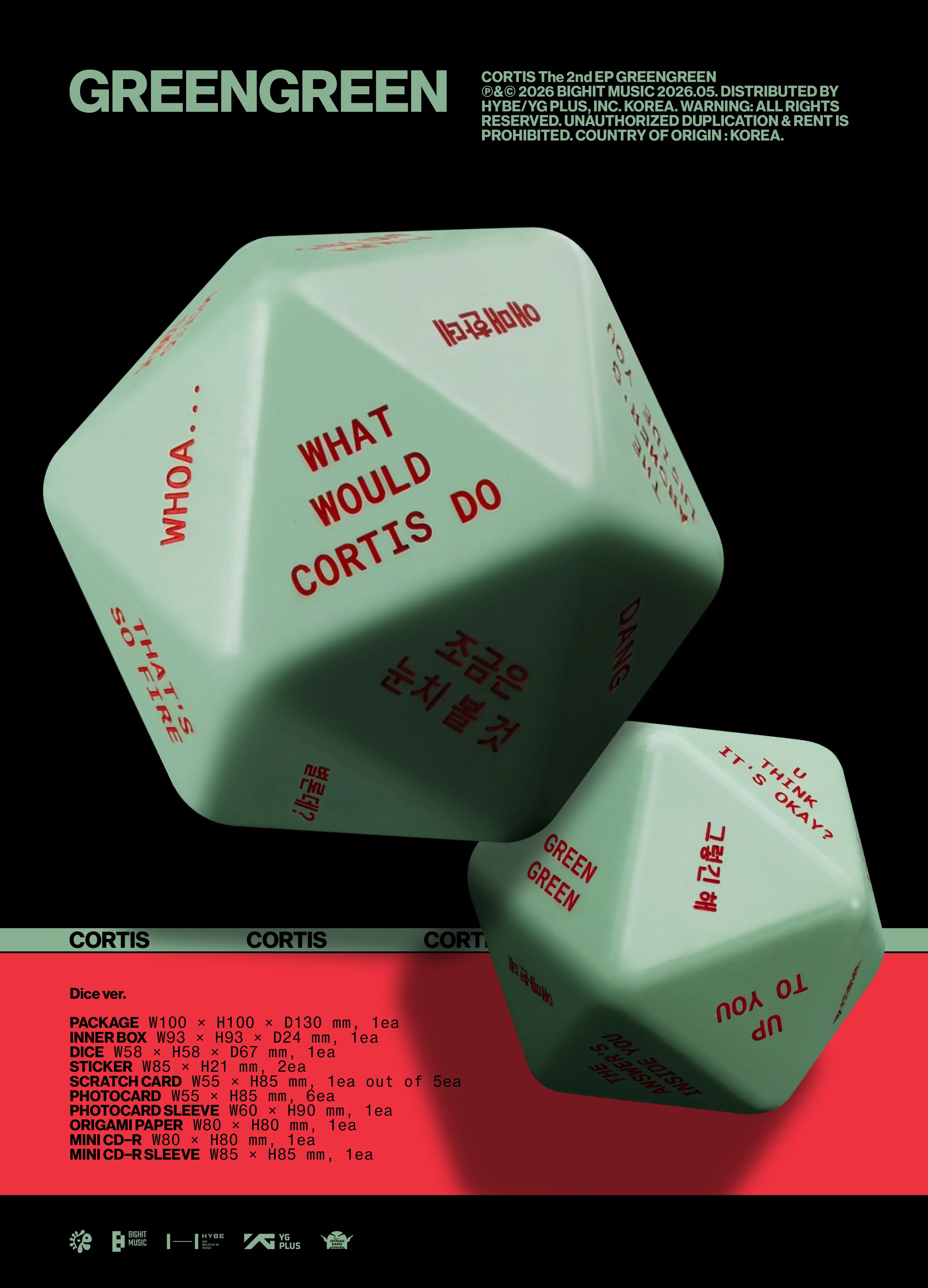 CORTIS GREENGREEN DICE Ver.